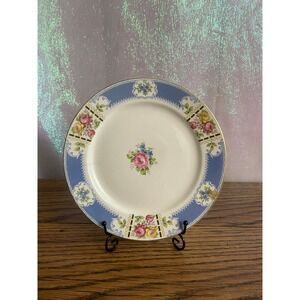 9" Homer Laughlin Salad Plate Colonial Blue‎